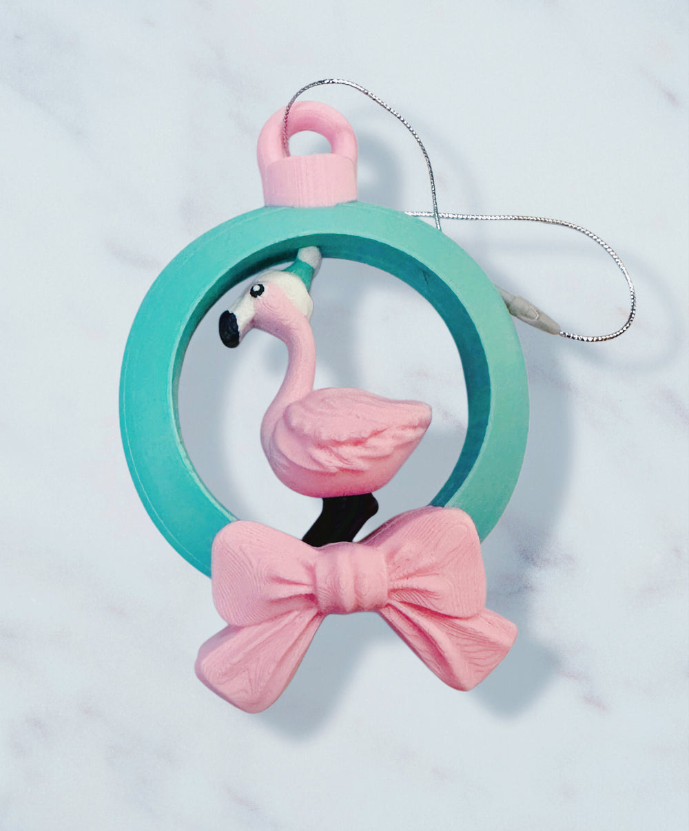 Flamingo Christmas Ornaments