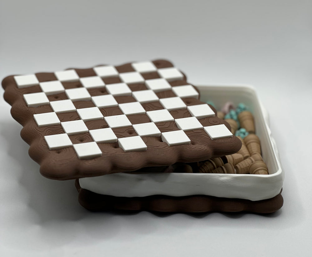 3D Printed Ice Cream Sandwich Checkers Game