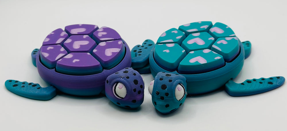 Sea Turtle Multi Clickers with Hearts
